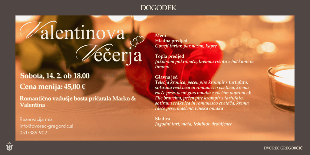 Valentinova večerja 2026