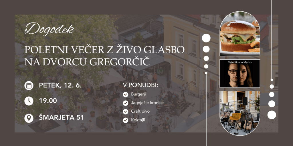poletni večer z živo glasbo